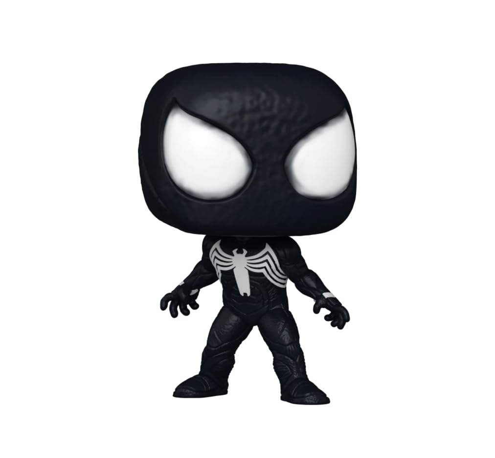 Funko Spider-Man 2 Gamerverse Peter Parker Symbiote Suit 975 Exclusive Pop Bobblehead Figure, Standard, Black