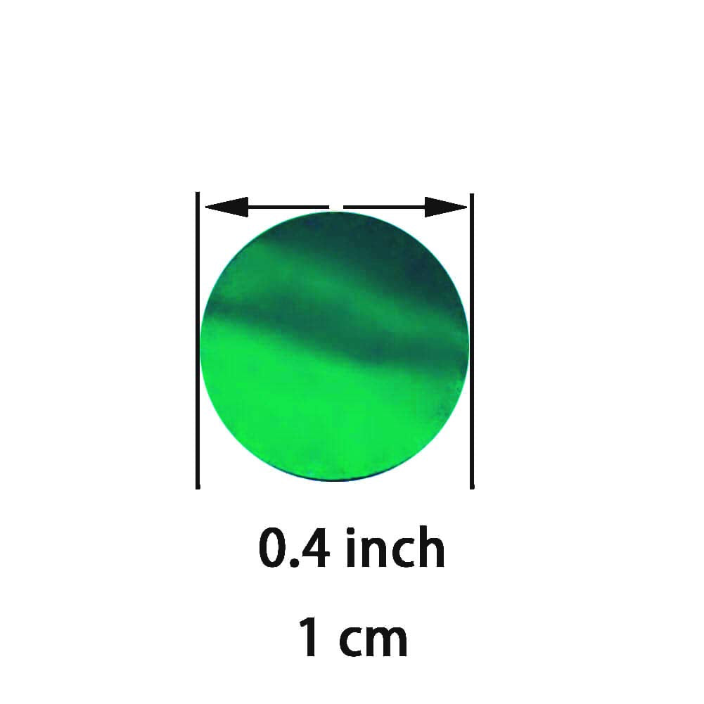 Green Foil Metallic Round Table Confetti Decor - Summer Tropical Jungle Safari Baby Shower Birthday Party Mylar Scatter Confetti