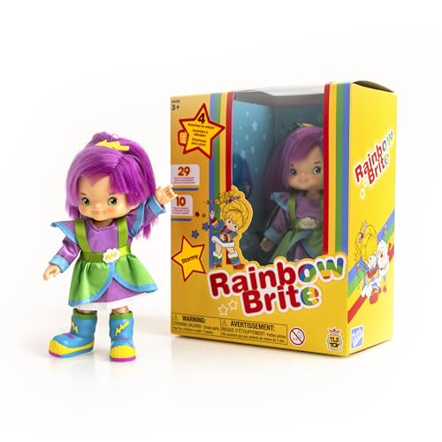 Rainbow Brite 5.5-Inch Stormy Poseable Fashion Doll With 4 Surprise Reveal Accessories