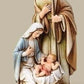 Joseph'S Studio By Roman - Holy Family Figure, Christmas Scene, Carved Wood Look, 8' H, Resin And Stone, Tabletop Or Desk Display, Decorative, Collection, Durable, Long Lasting