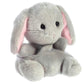 Aurora Adorable Palm Pals Pebbles Bunny Stuffed Animal - Pocket-Sized Play - Collectable Fun - Grey 5 Inches