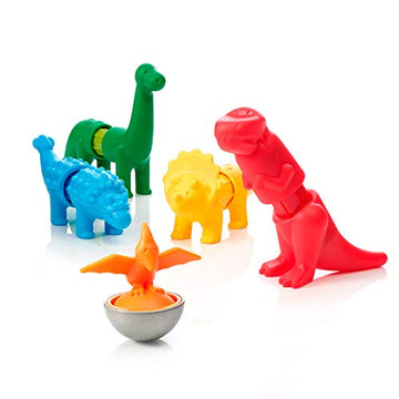Smartmax My First Dinosaurs Stem Magnetic Discovery Building Set With Soft Animals For Ages 1-5
