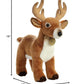 Aurora® Adorable Miyoni® Deer Stuffed Animal - Lifelike Detail - Cherished Companionship - Brown 14 Inches