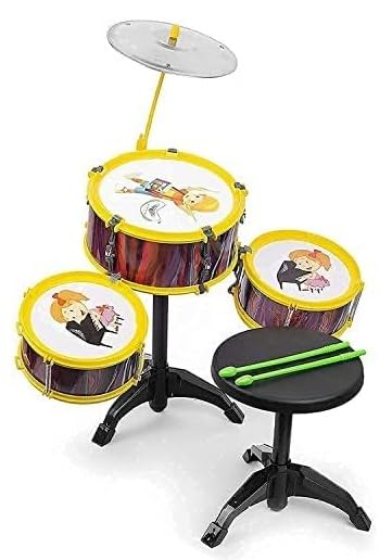 Kavin Portable Drum Set Musical Instrument Drum Toy For Boys And Girl Fun Playing Musical Band Birthday Gift Item (For 25 Years