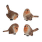 RAZ Imports Brown & Peach 2 Birds Set of 4