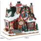 Lemax The Claus Cottage - Battery Operated 4.5V, Multicolor Polyresin Decoration, Model #75292