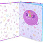Mollybee Kids My Favorite Things Lock And Key Diary Notebook For Girls, 5.5 X 6.25 Inches, 208 Lined Pages, Padlock With 2 Keys, Purple
