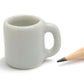 ChangThai Design  White Cup 10 Pieces Tiny Tableware - Miniature Cup Mug Plate Bowl Tableware Crockery Cutlery Kitchen Utensils