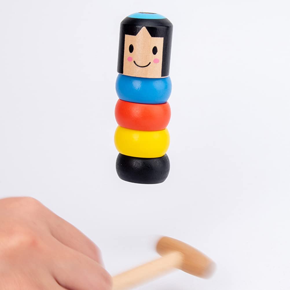 Kisangel 2 Sets Unbreakable Doll Magical Toy Immortal Daruma Toy Toy