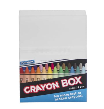 Its Academic Crayon Storage Box. No More Lost Or Broken Supplies. Assorted Colors (No Color Choice) 2 Boxes