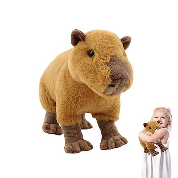 Simulation Wild Crawling Capybara Stuffed Animals Plush Toy 13 Long,Soft Toy Plusies For Kids Christmas Birthday