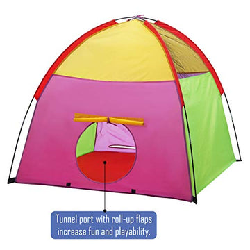 Atdawn Kids Play Tent, Kids Pop Up Tent, Camping Playground, Indoor/Outdoor Children Playhouse For Boys And Girls, Rainbow Color