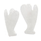 Ouubuuy White Jade Crystal Angel Figurines Statues Natural Gemstone Carved Pocket Guardian Angel 1.5 inch for Healing Reiki Spir