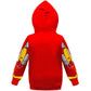 Lemonbaby Little Kids Unisex Boys Girls Superhero Cool Jacket Sweatshirt Hoodie Coat Costume (Ironman, 6Y)