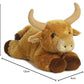 Aurora® Adorable Flopsie™ Toro Bull™ Stuffed Animal - Playful Ease - Timeless Companions - Brown 12 Inches