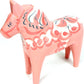 Fotn Traditional Wooden Swedish Dala Horse - Pink, 6' (15Cm), Handcrafted, Cultural Heritage, 1 Count
