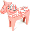 Fotn Traditional Wooden Swedish Dala Horse - Pink, 6' (15Cm), Handcrafted, Cultural Heritage, 1 Count
