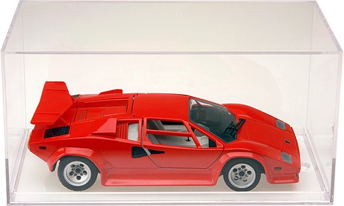 Pioneer Plastics 083C Clear Plastic Display Case For 1:32 Scale Cars, 8'' W X 3.75'' D X 3.5'' H (Mailer Box)