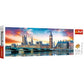 Trefl Panorama Big Ben And Palace Of Westminster, London 500 Piece Jigsaw Puzzle Red 26'X9' Print, Diy Puzzle, Creative Fun, Classic Puzzle For Adults And Children From 10 Years Old