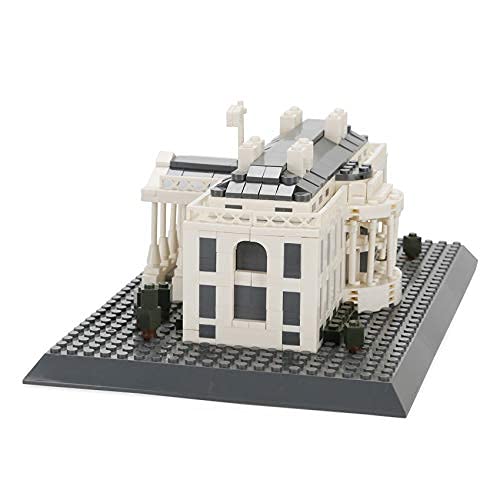 Apostrophe Games White House Building Block Set (770 Pieces) Washington D.C. White House Famous Landmark Series - Architecture Model For Kids And Adults