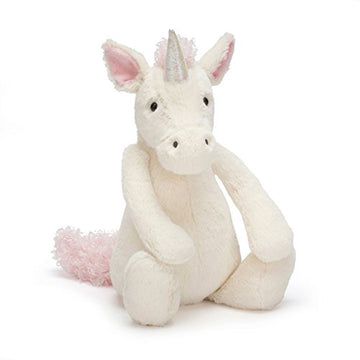 Jellycat Bashful Unicorn Plush - Medium 12 Multicolor Stuffed Animal Toy for Kids