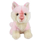 Forest & Twelfth 7'' Stuffed Pink Wolf, Soft Plush Toy, Cute Stuffed Animal For Boys And Girls, Realistic Looking Small Stuffed