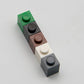 Classic Brick Block Bulk, Dark Gray Bricks 1X1, Building Bricks Flat 100 Piece, Compatible With Lego Parts And Pieces: 1X1 Dark