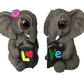 Dwk Decorative Elephant Couple Love Split Figurine | Elephant Sculpture Decor For Couples | Desk Sculpture And Decorative Items Decorations On Put On Shelves - 6.5'