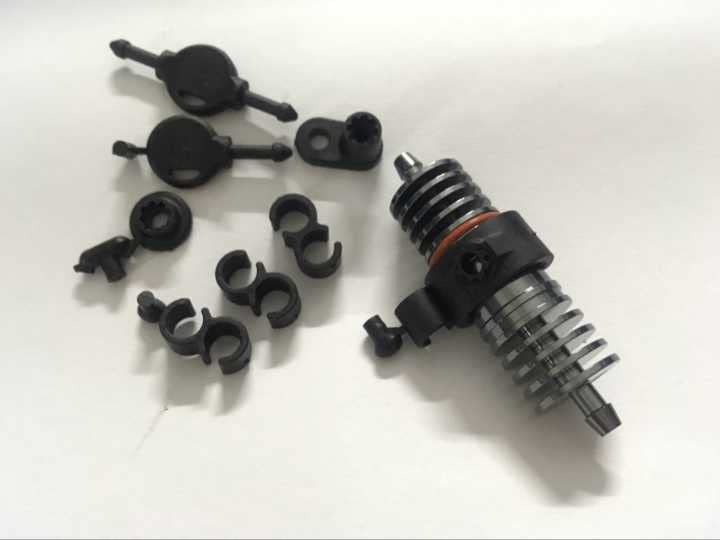 KINGTAIR KTRC0215002 RC Car Boat Helicopter Plane Nitro Gas Engine RB Alloy Fuel Filter Cooler w/Line Clips 1/5 1/8 1/10 1/12 HP