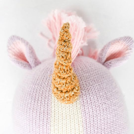 Cuddle + Kind Zoe The Unicorn Regular 20'' Hand-Knit Doll - 1 Doll = 10 Meals, Fair Trade, Heirloom Quality, Handcrafted In Peru