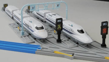 Takara Tomy Plarail J-24 Vehicle Base (Straight Rail (Gray) 2 ? Bollard (Gray) With Two)