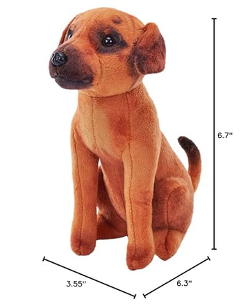 Wild Republic Rescue Dog, Mutt, Stuffed Animal, With Sound, 5.5 Inches, Gift For Kids, Plush Toy, Fill Is Spun Recycled Water Bo