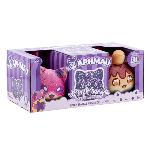 Aphmau 6    Meemeow Plush 3-Pack, Carnival Treats Surprise Box That Includes 2 Carnival Treats Sparkle + 1 Exclusive Mystery Spa