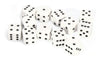 chessex Manufacturing 25601 Opaque White With Black - 16 mm Six Sided Dice Set Of 12