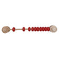 Ecomistiq6Xabacus Busy Board Counting Sensory Toy Wooden For Preschool Red|Baby|Toys For Baby|Developmental Baby Toys