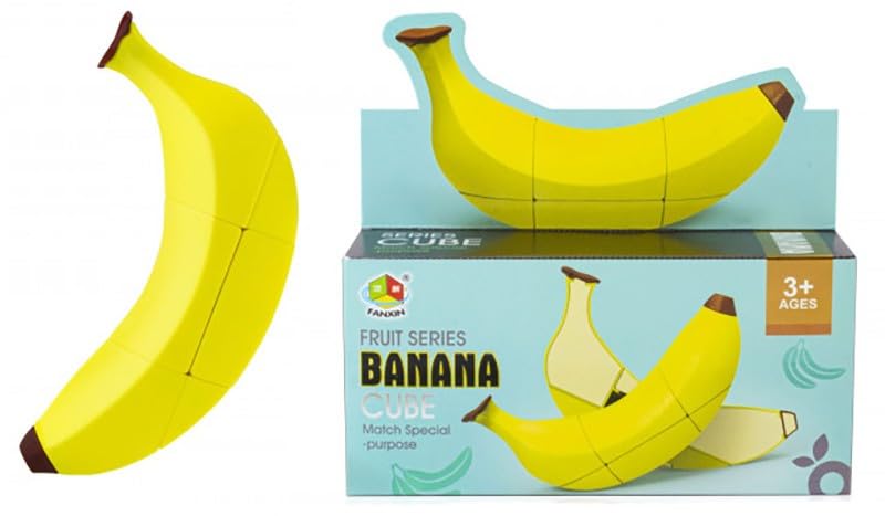Kiditos Fruit Cube Banana Magic Cube Puzzle Twisty Educational Toy for Kids