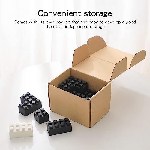 bopoobo Stacking Toys Soft Building Blocks, Silicone Montessori Educational Toy Toddler Sensory Learning, Baby Bath Toys, Girls