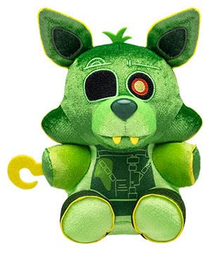 Funko Plush Set of 4 - FNAF High Score Chica, Radioactive Foxy, System Error Bonnie & VR Freddy - Multicolor, Model 59696-99