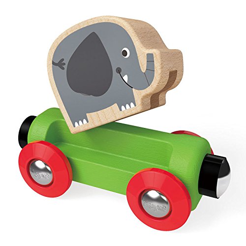 Award Winning Hape Railway Jungle Journey Train Set, L: 9.1, W: 1.3, H: 2 Inch