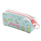 Wolpin Polyurethane 1Pc Pencil Case Large Capacity Pencil Pouch Bag Pu For Boys & Girls Students With Large Zipper Closure Porta