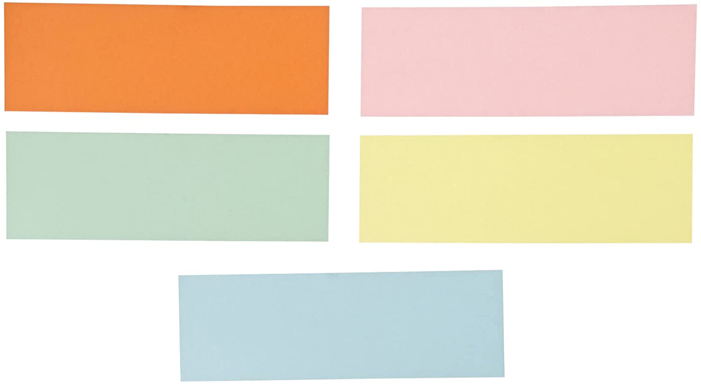Pacon Blank Flash Cards, Assorted Colors, 3 X 9 Inches, Pack Of 250