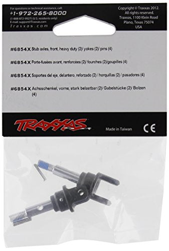Traxxas 6854X Front Heavy Duty Stub Axles With Pins (Pair)