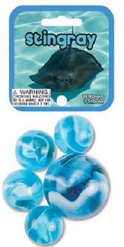 Stingray Marble Net - 24 Player Marbles & 1 Shooter Marble