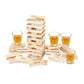 True Stack Blocks Game - Indoor Or Outdoor Games For Adults - Adult Drinking Games - Stacking Game With Shot Glasses - Set Of 1
