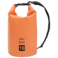 vidaXL Orange Dry Bag with Adjustable Straps - 2.6-gallon Water-Resistant PVC Sack for Outdoor Activities