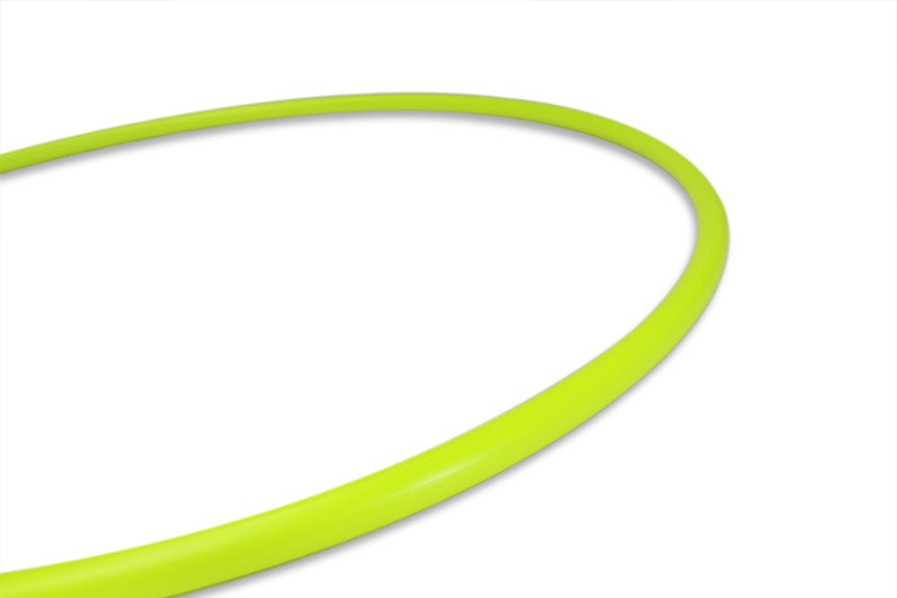 5/8 mature-themed Polypro Hula Hoop | Performance and Dance Hoop (UV Yellow  32 Inch Diameter)