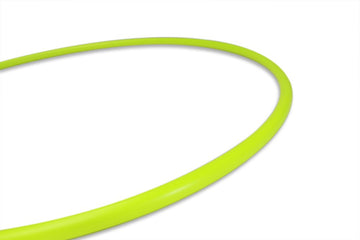 5/8 mature-themed Polypro Hula Hoop | Performance and Dance Hoop (UV Yellow  32 Inch Diameter)