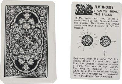 Patilmagic Gr.Master (Black) Marked Deck .Magic Playing Cards Best For Flash