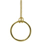 Momomage 1 Pc Ring And Chain (Large Ring) Magic Tricks Metal Knot Ring On Chain Magic Prop Close Up Street Magic Illusion (Silve