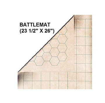 Chessex Role Playing Play Mat: Battlemat Double-Sided Reversible Mat For Rpgs And Miniature Figure Games (26 In X 23 1/2 In) Squ